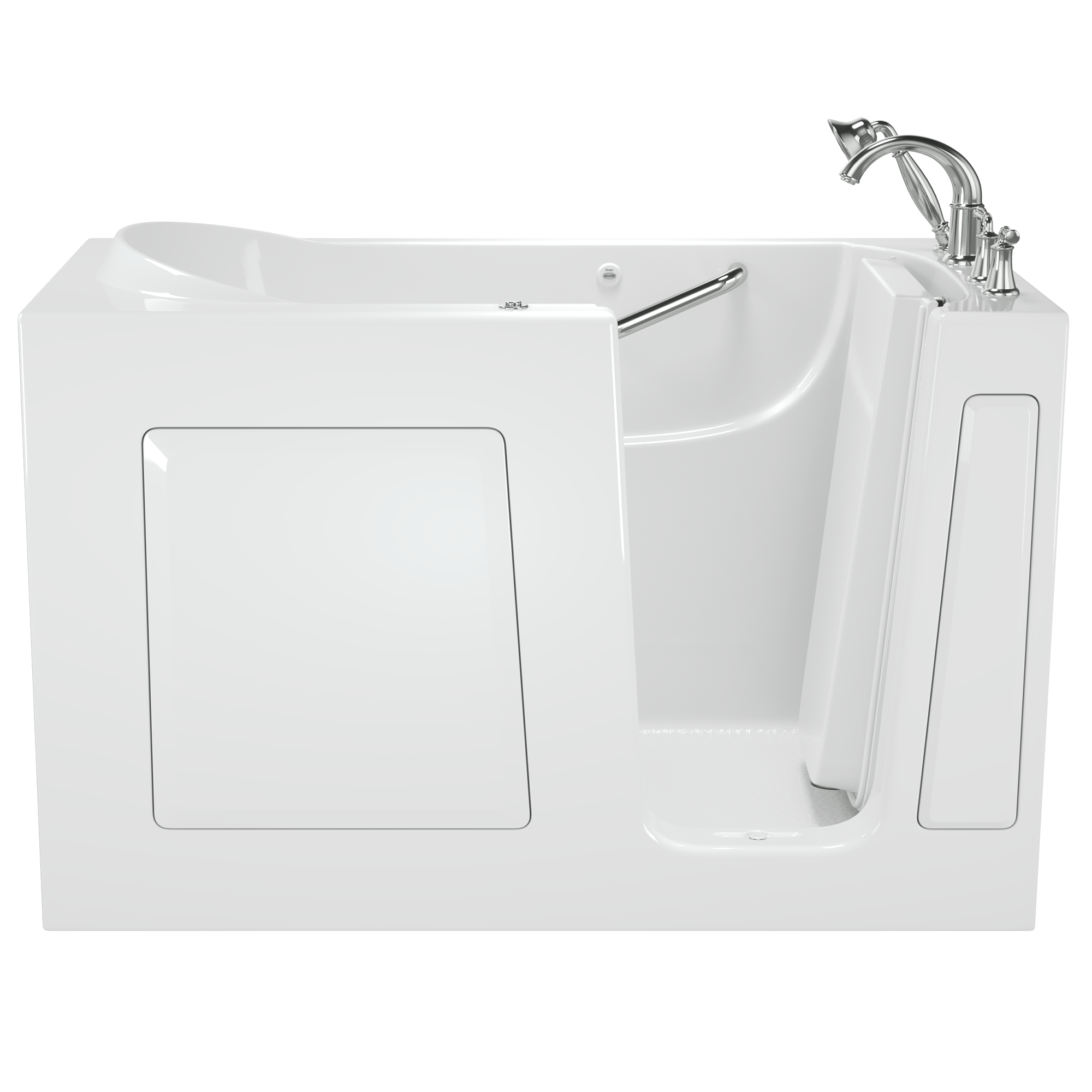 Gelcoat Value Series 30x60 Inch Walk In Bathtub with Air Spa System   Right Hand Door and Drain WIB WHITE